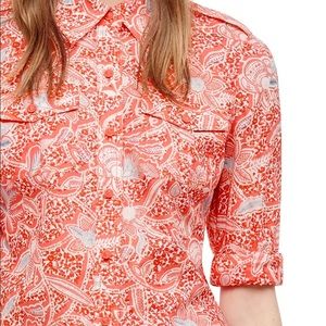 Tori Burch Brigitte Long Sleeved Floral Blouse